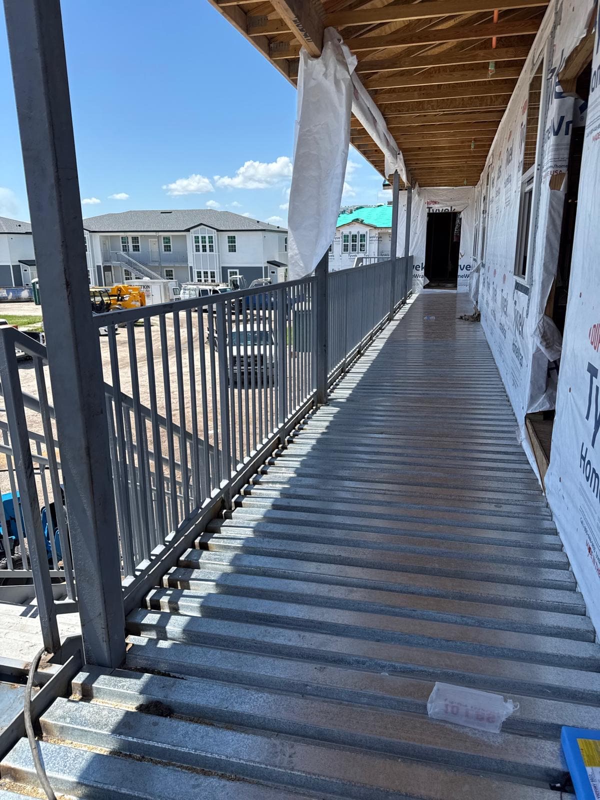 Metal Deck Walkway & Handrail Installation
